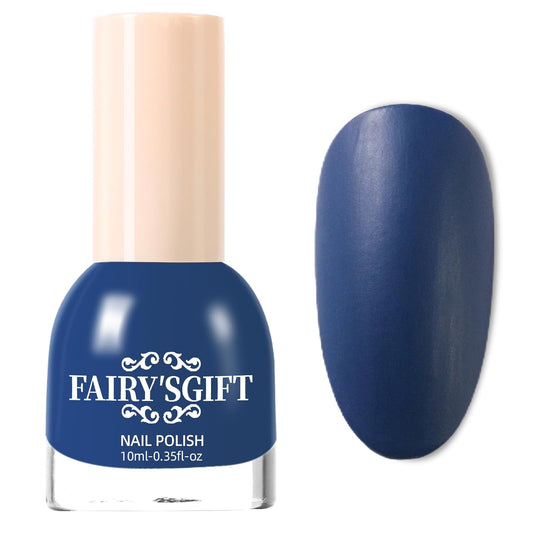 Major Dijit Matte Nail Polish Air Dry Nail Art Varnish (Navy Blue, 10 ML)-Velvo Beauty