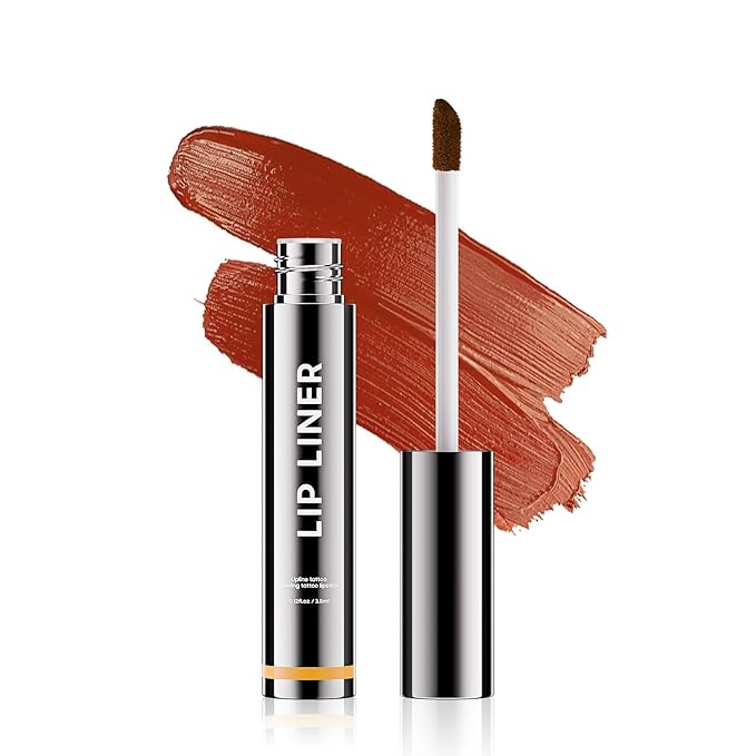 Lip Stain Peel Off - Lip Liner Long-wear & Waterproof Moisturizing Lip Stain with Matte Finish, Transfer-Proof, Non-Stick Cup Lip Tint Stay On All Day (Nude)-Velvo Beauty