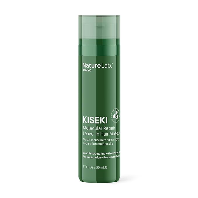 NatureLab.TOKYO Kiseki Molecular Repair Leave-In Hair Masque – Deep Conditioning Treatment to Restore, Strengthen & Bond Damaged Hair – Repair Split Ends, Add Shine & Smoothness – 1.7 Fl Oz-Velvo Beauty