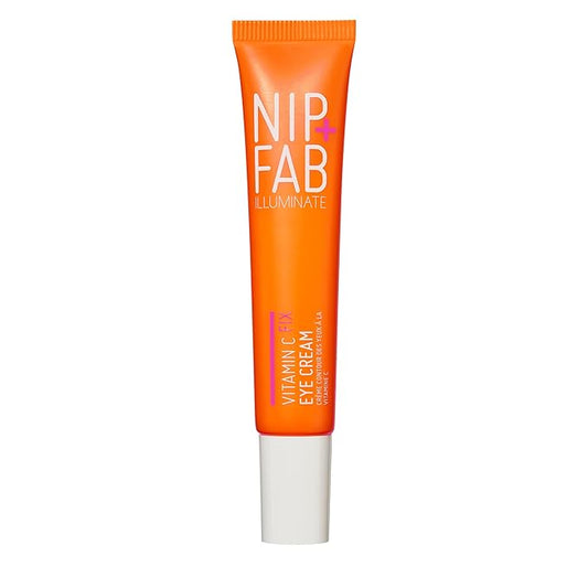 Nip+Fab Vitamin C Fix Eye Cream 10% 0.5 fl oz | with Peptides, Caffeine and Niacinamide for Smoother, Brighter Under Eye Skin | 3 Forms of Vitamin C-Velvo Beauty