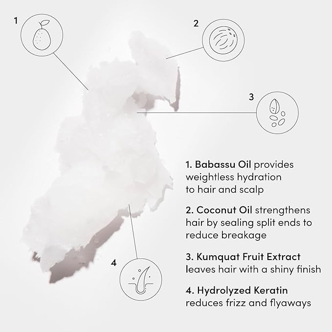 OUAI Medium Hair Shampoo & Conditioner Set, Travel Size - Hydrating Shampoo & Conditioner - With Coconut Oil, Babassu, Kumquat Extract & Keratin - Sulfate, Paraben & Phthalate Free (3 Oz)-Velvo Beauty