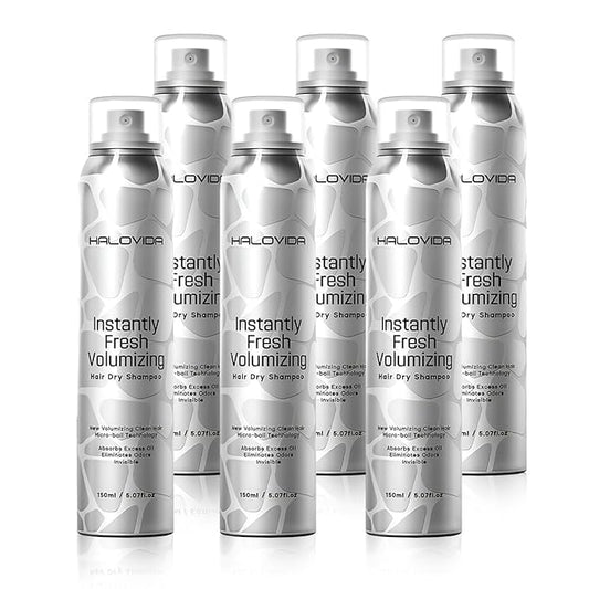 Dry Shampoo for Women, No White Residue Instantly Fresh Shampoo Spray, Absorb oils, Refreshing Volumizing Hair Dry Shampoo 5.07 FL.OZ (Pack of 6)-Velvo Beauty