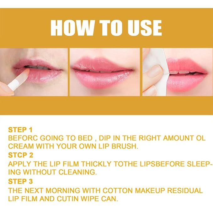 Bee Lip Mask Balm Honey Pot, 2PCS Honey Lip Sleeping Mask Hydrating Prevention Dry and Cracked Lip Scrubs Exfoliator, Overnight Lip Mask Reduces Lip Lines-Velvo Beauty