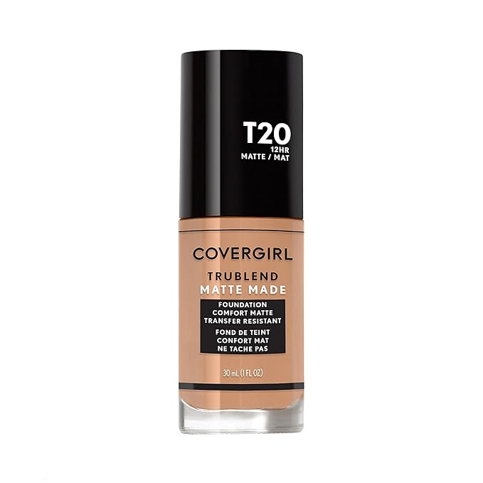 COVERGIRL TruBlend Matte Made Liquid Foundation, Soft Honey, 1 Fl Oz (Pack of 1)-Velvo Beauty