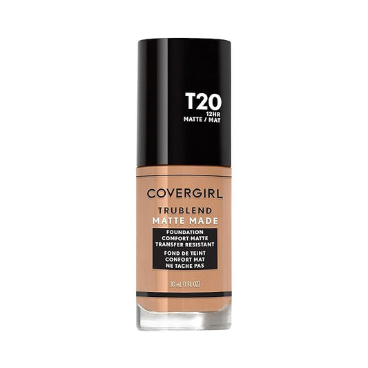 COVERGIRL TruBlend Matte Made Liquid Foundation, Soft Honey, 1 Fl Oz (Pack of 1)-Velvo Beauty