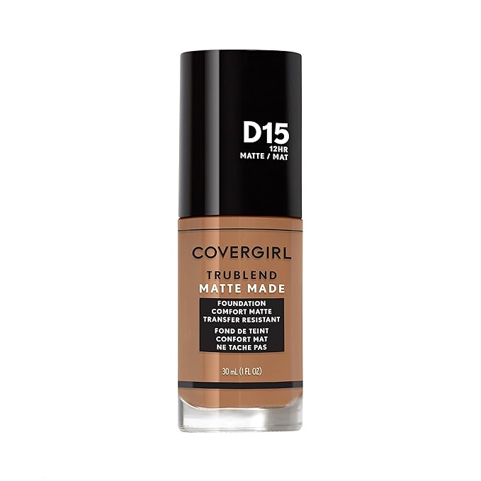 COVERGIRL TruBlend Matte Made Liquid Foundation, Warm Tawny, 1 Fl Oz (Pack of 1)-Velvo Beauty