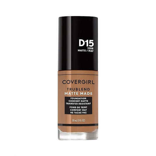 COVERGIRL TruBlend Matte Made Liquid Foundation, Warm Tawny, 1 Fl Oz (Pack of 1)-Velvo Beauty