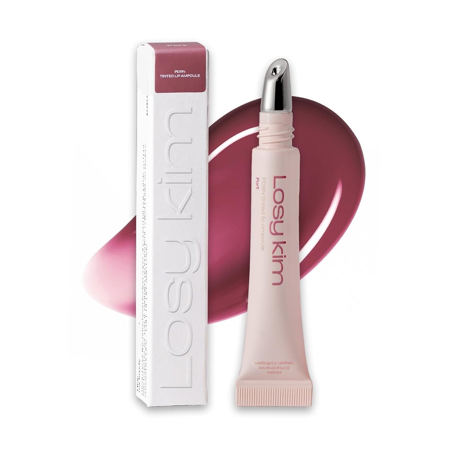 PDRN Tinted Lip Serum – High Gloss Ultra Hydrating Natural Glow, Non-Sticky Volumizing Color Glaze with Long-Lasting Shine, Nourishing Moisturizing Repair for Chapped Lips (0.34 oz)-Velvo Beauty