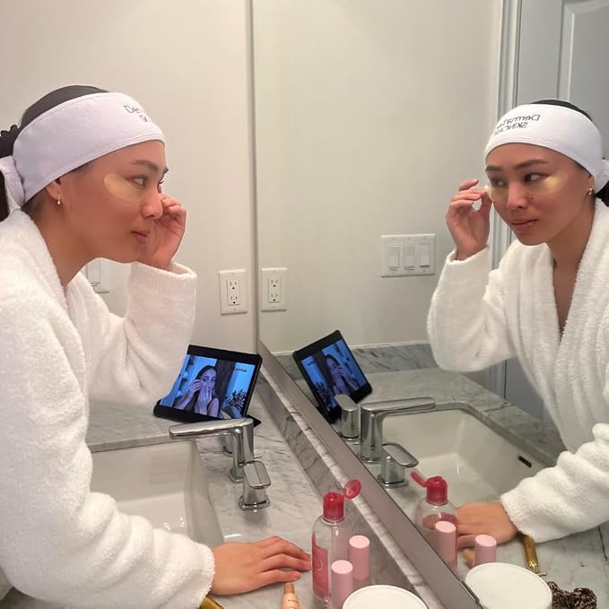 Reusable Under Eye Patches Eco-Friendly Wrinkle Patches with Tin Case | 100% Silicone Reusable Facial Patches | For Puffy Eyes, Dark Circles, Reducing Wrinkles-Velvo Beauty