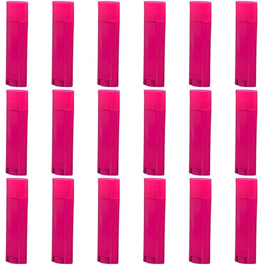 5ml 100Pcs Empty Oval Deodorant Lip balm Tubes Containers Twist-up Refillable Containers for Lipstick,Chapstick,Homemade Lip balm,DIY Deodorants(Hot Pink)-Velvo Beauty