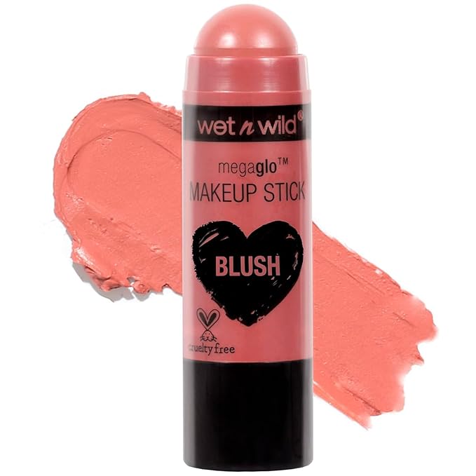wet n wild MegaGlo Makeup Stick, Buildable Color, Versatile Use, Cruelty-Free & Vegan - Pink Floral Majority-Velvo Beauty