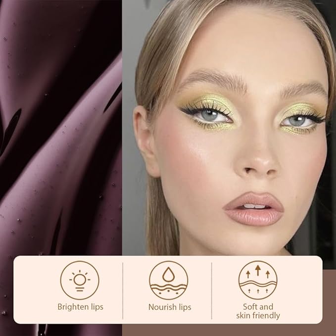 Matte Liquid Lip Stain Peel Off Lip Liner Tattoo - Light Taupe, Waterproof Smudge-Proof Lip Gloss, Long-Lasting Non-Stick Cup Formula, Natural Peel Off Design for All Skin Types #4-Velvo Beauty