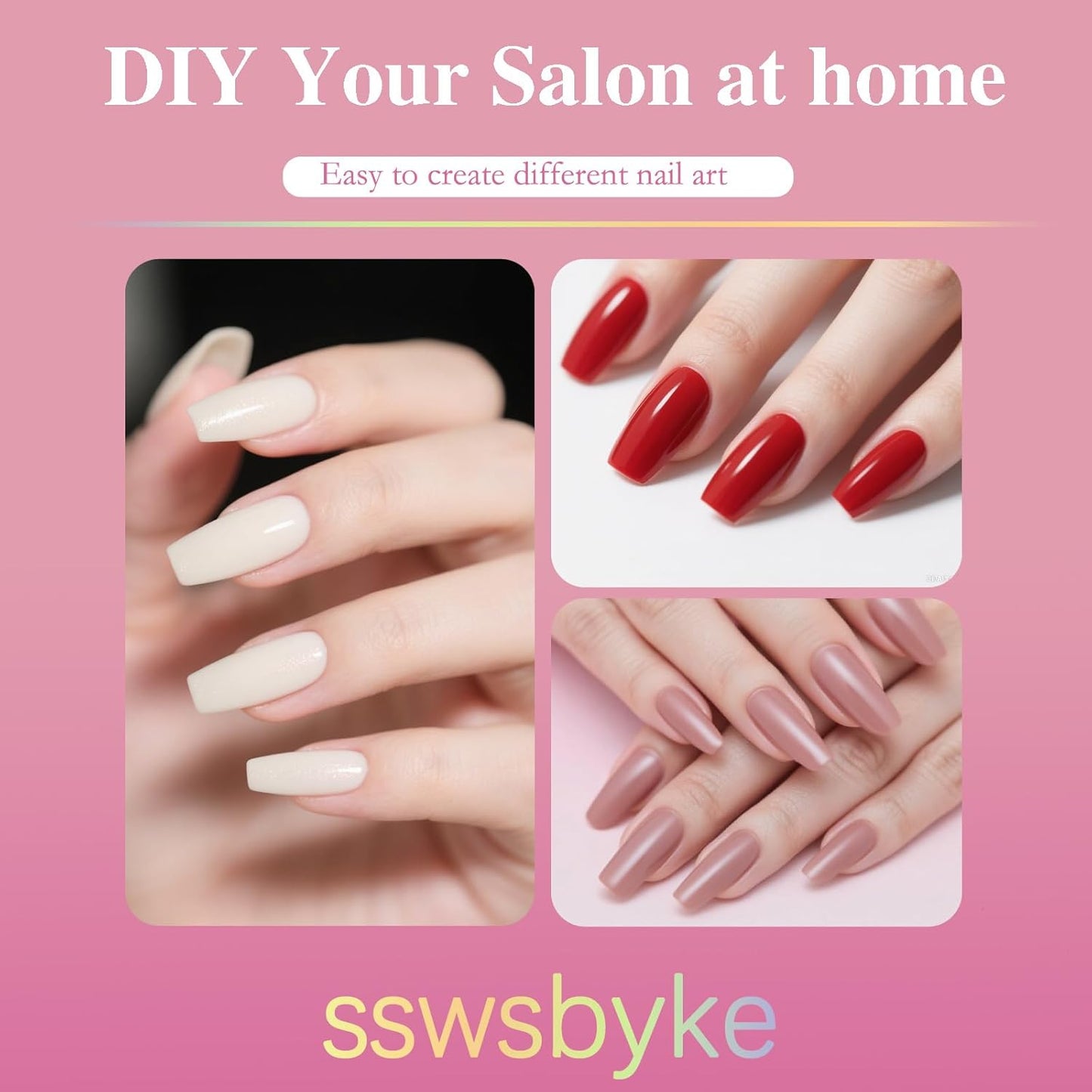 Medium Coffin Nail Tips, SSWSBYKE 300pcs Soft Gel Nail Tips for Full Cover Pre-Shaped Acrylic Fake Nails Tips 15 Sizes Half Matte Press On Nails for Extension Home DIY Salon-Velvo Beauty