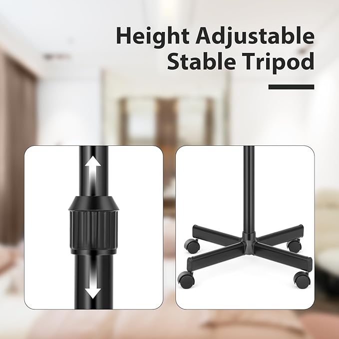 Professional Facial Steamer 2 in1 Steamer for Face 5X LED Magnifying Lamp Facial Steamer for Esthetician Beauty Face Equipment Use at Home or Salon（Black）-Velvo Beauty