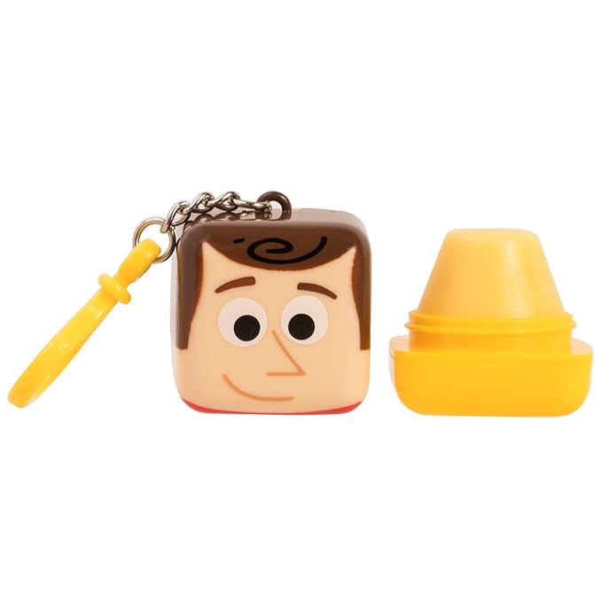 Lip Smacker Pixar Cube Balm, Woody, 1 Lip Balm in a Collectable Key Chain-Velvo Beauty