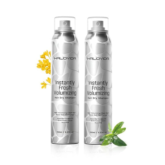 Dry Shampoo for Women, Dry Scalp Shampoo Spray for Dark Hair Leaves No White Residue, Absorb Oils, Volumizing & Refresh Hair for 72 Hours, 5.07 Fl Oz (Pack of 2)-Velvo Beauty