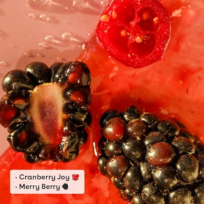 eos Holiday Lip Balm Gift- Cranberry Joy & Merry Berry, Stocking Stuffers, All-Day Moisture Lip Care, 0.14 oz, 2-Pack-Velvo Beauty