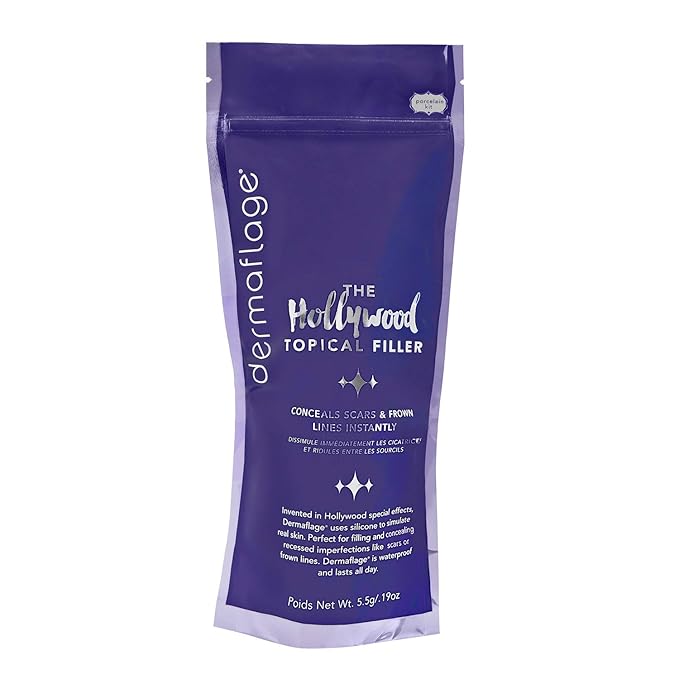 Dermaflage Scar Filler Kit - Porcelain - Deep Scar Cover and Waterproof Concealer for Acne Scars Wrinkles, and Ice Pick Scars Makeup, 1 mo supply-Velvo Beauty