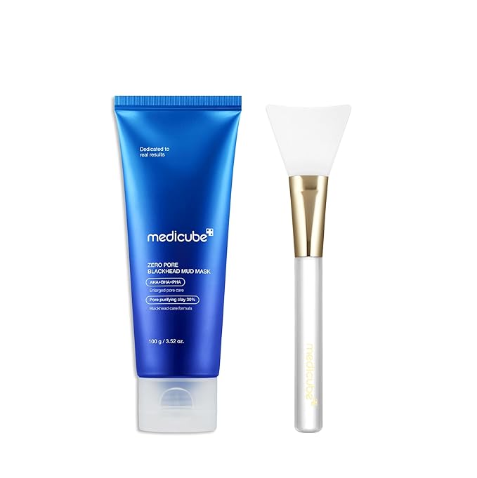 medicube Zero Pore Blackhead Mud Mask with Jelly Brush-Velvo Beauty
