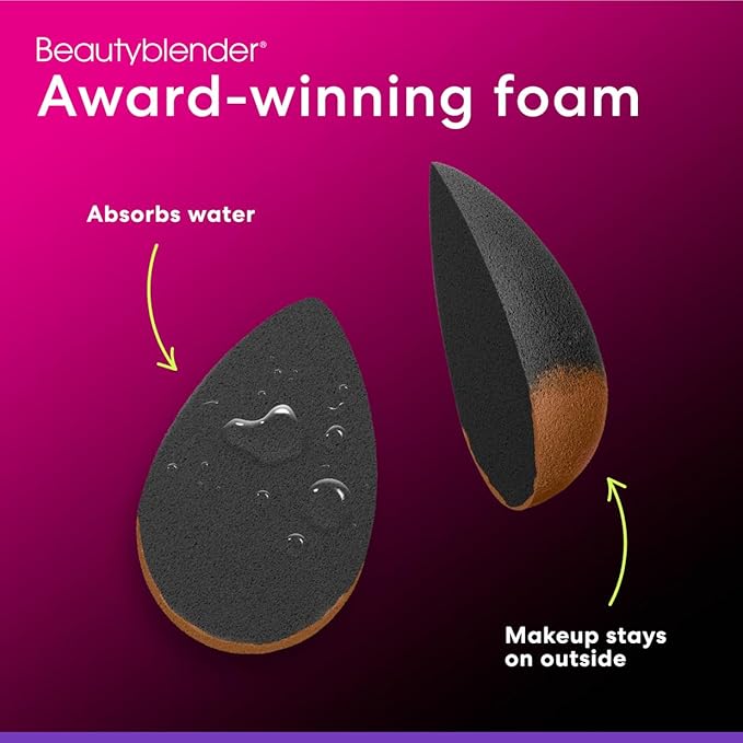 Beautyblender® | Pro Blender Makeup Sponge | Blend Liquid Foundations, Powders and Creams | Streak Free Application | Vegan, Cruelty Free | Made in USA-Velvo Beauty