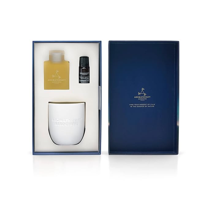 Aromatherapy Associates Moment of Grounding. Luxurious Holiday Gift Set Includes Forest Therapy Bath & Shower Gel, Pure Essential Oil Blend, and Candle (1 count)-Velvo Beauty