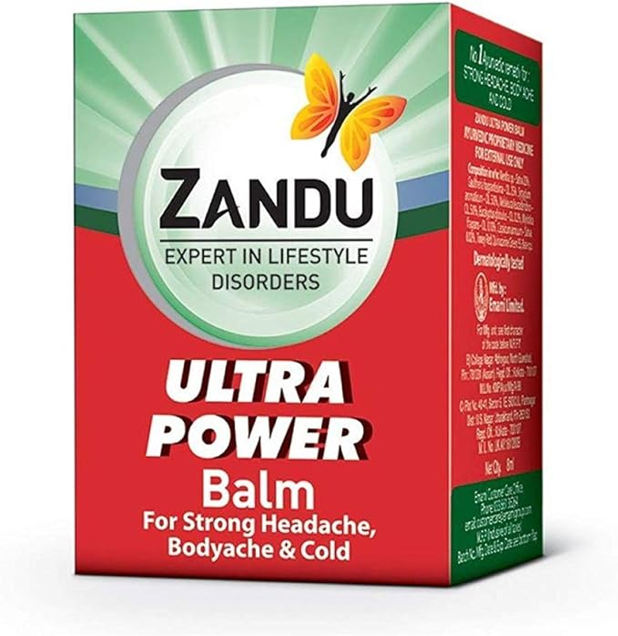 Pack of 20 - Zandu Ultra Power Balm - 8ml-Velvo Beauty