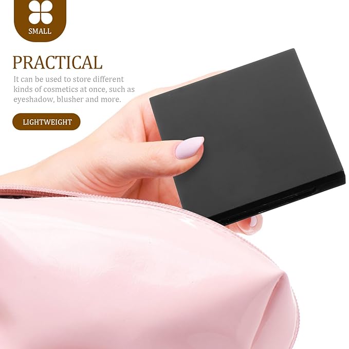 Healifty Empty Lipstick Palette Pan 6-grid Magnetic Eyeshadow Palette Boxes with Press Cosmetic Cream Tray Portable Small Makeup Compact Containers-Velvo Beauty