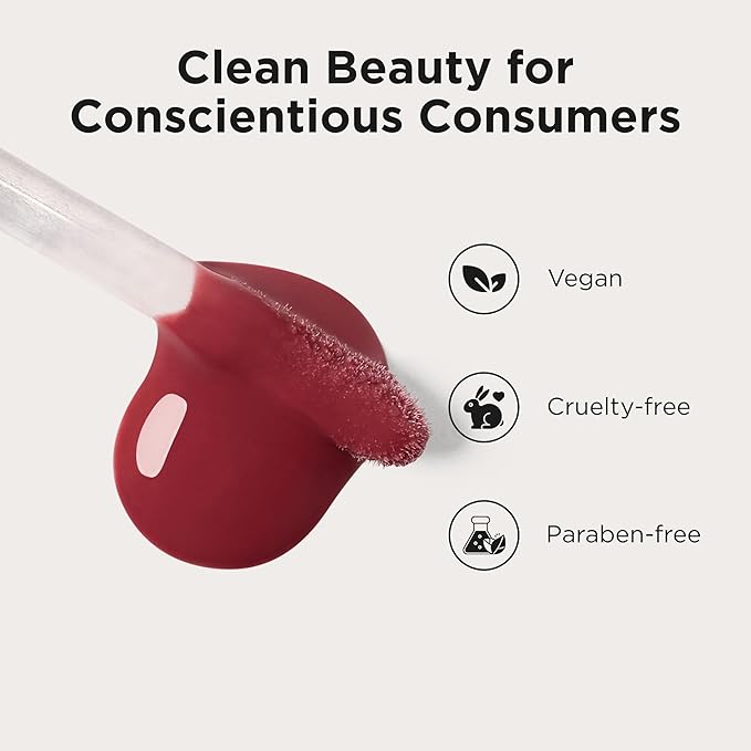 Côte Mulberry Peptide Lip Shine – Milky Mauve Lip Gloss for Plumping & Hydration – Vegan, Cruelty-Free, Anti-Aging, Shea Butter & Hyaluronic Acid Infused – Long-Lasting, Smooth, Moisturizing Shine-Velvo Beauty