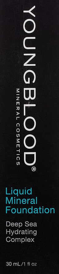 Youngblood Liquid Mineral Foundation, Shell, Dewy, Lightweight, Full Coverage, Vegan, Cruelty Free, Gluten-Free-Velvo Beauty