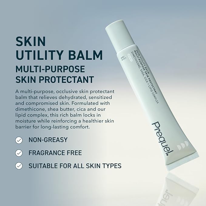 Skin Utility Balm. Advanced Occlusive Face Cream for Dry Skin, Moisturizer for Sensitive Skin. Thick Non-Comedogenic Barrier Protection with Dimethicone and Shea Butter. 1.7oz Tube-Velvo Beauty