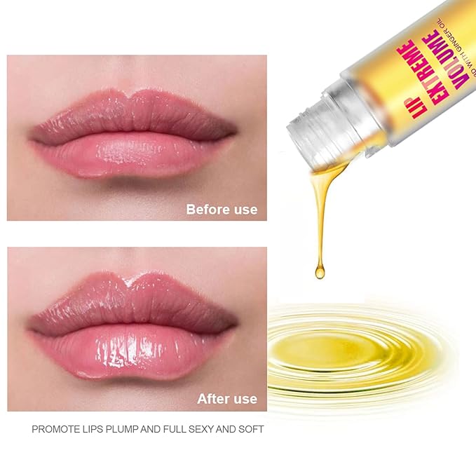 Lip Plumper Extreme - Plumping Lip Gloss - Clear Lip Plump Gloss -Lip Enhancer Plumper - Lip Moisturizer for Dry Lips - Lip Filler Plumper - Volumize Lips Instantly for Thicker & Fuller Lips-Velvo Beauty