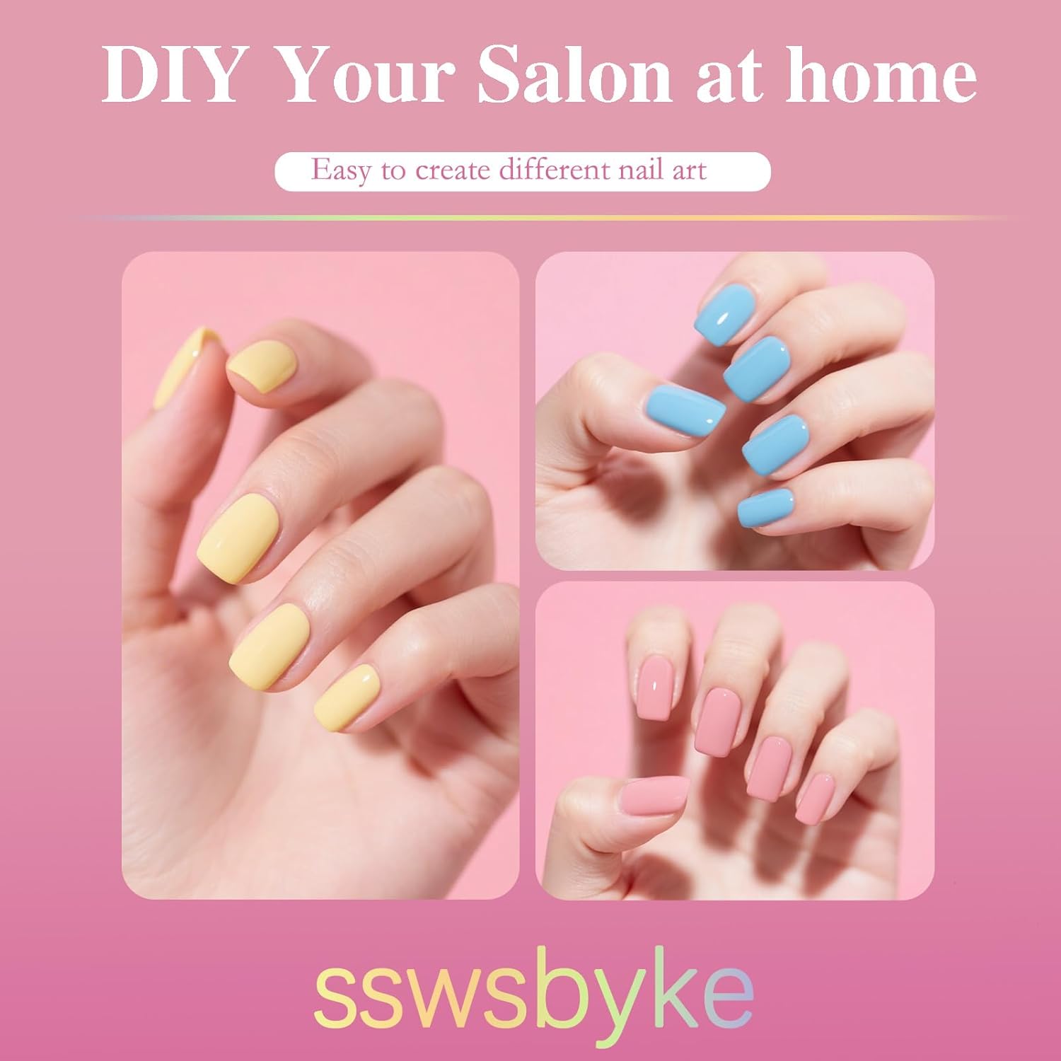 Short Square Nail Tips, SSWSBYKE 300pcs Soft Gel Nail Tips for Full Cover Pre-Shaped Acrylic Fake Nails Tips 15 Sizes Half Matte Press On Nails for Extension Home DIY Salon-Velvo Beauty