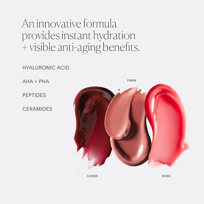 U Beauty The PLASMA Tinted Lip Compound - Anti-Aging & Anti-Wrinkle Lip Gloss, Hyaluronic Acid, Shea Butter & Peptides for Hydration & Plumping,Cassis - 15 mL-Velvo Beauty