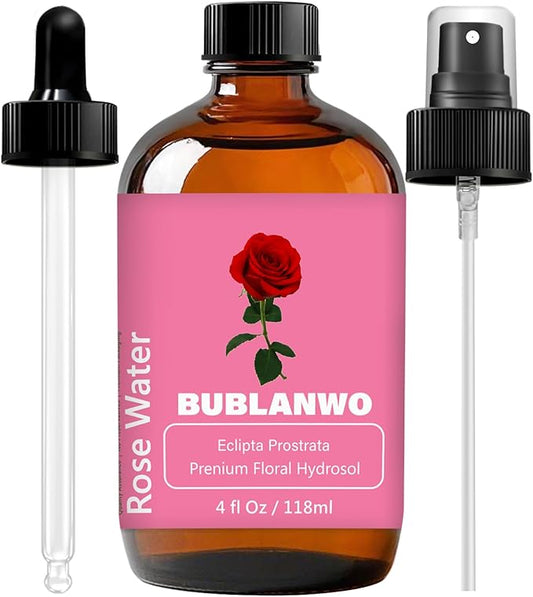 Organic Rose Water Toner Spray for Face, Skin Care, Soaps, Skin Hydration, Bath Facial Mist Toner 118 ml-Velvo Beauty