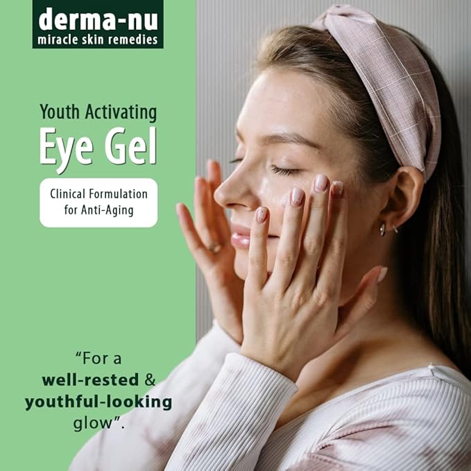 Eye Gel Anti-Aging Cream - Treatment for Dark Circles, Puffiness, Wrinkles and Fine Lines - Hyaluronic Acid Formula Infused Serum with Aloe Vera & Jojoba for Ageless Smooth Skin .5 oz-Velvo Beauty