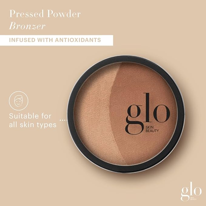 Glo Skin Beauty Bronzer Pressed Powder (Sunkiss) - Mineral Based Makeup Adds Warmth and Natural Contour for a Sun-Kissed Glow-Velvo Beauty