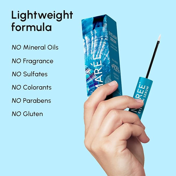MAREE Eyelash Serum To Grow Lashes & Brows 2 Pack - Eye Lash Serum for Eyelash Growth Without Prostaglandin - Rapid Enhancing Lash Growth Eyebrow Boost Oil - Sérum De Pestañas Suero Para Pestañas-Velvo Beauty