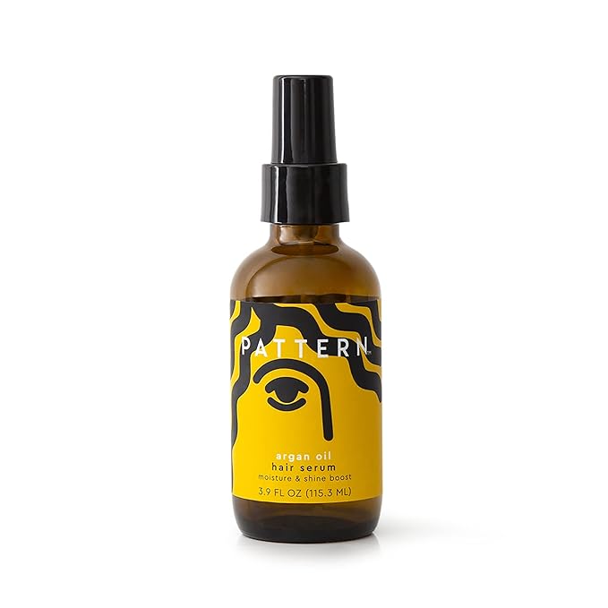 PATTERN Beauty by Tracee Ellis Ross Argan Oil Hair Serum, 3.9 Fl Oz, Rich Moisture and Shine Boost for Curlies, Coilies and Tight-Textured Hair, 3a-4c-Velvo Beauty