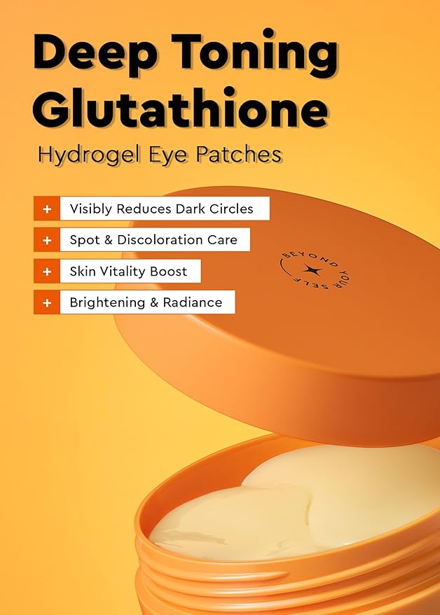 Bewants Hydrogel Eye Patches with Deep Toning Glutathione, 60 Patches, Under Eye Masks for Brightening and Radiance, Caffeine & Niacinamide patches, Korean Skincare-Velvo Beauty