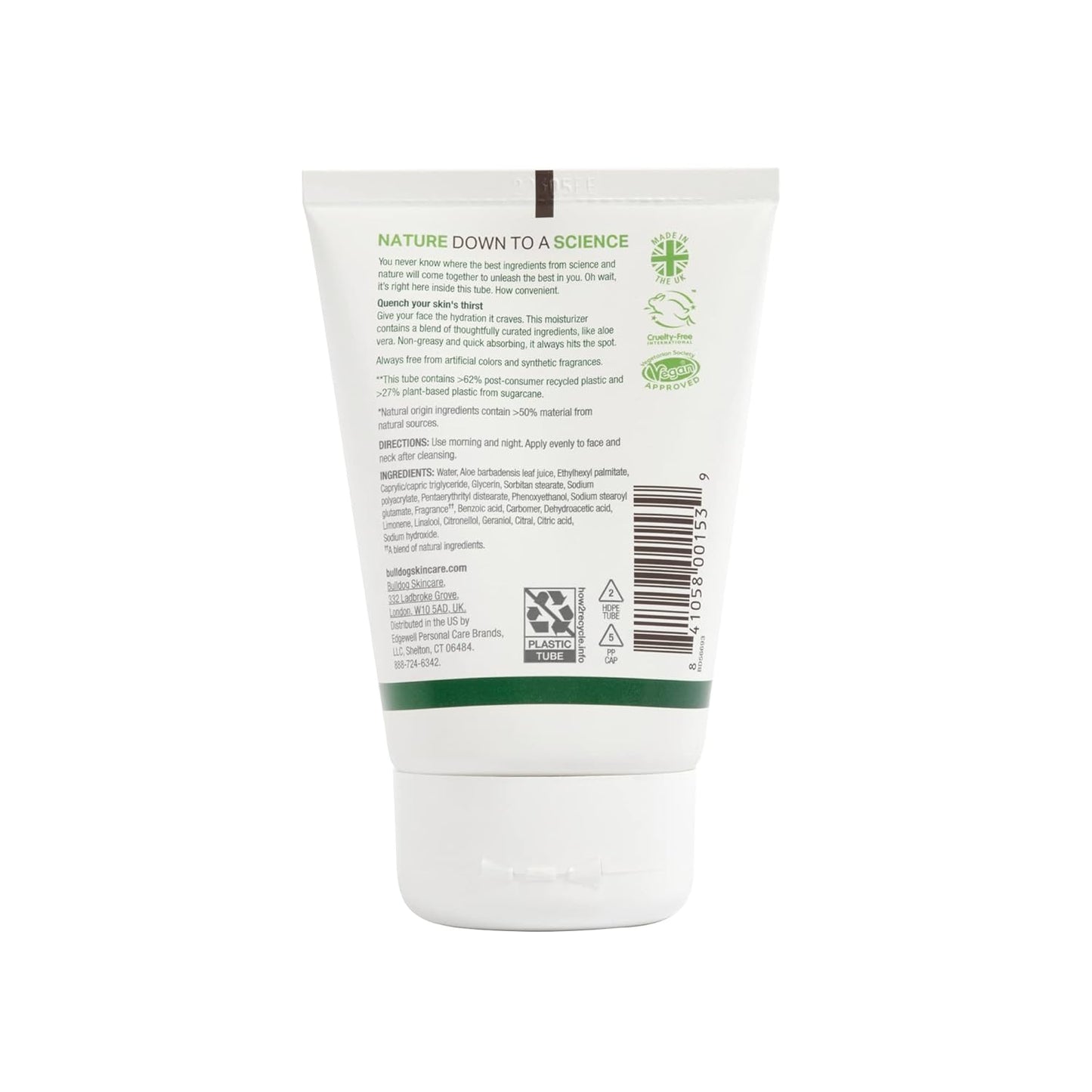 BULLDOG Mens Skincare and Grooming Face Moisturizer Original, 3.3 Fluid Ounce-Velvo Beauty