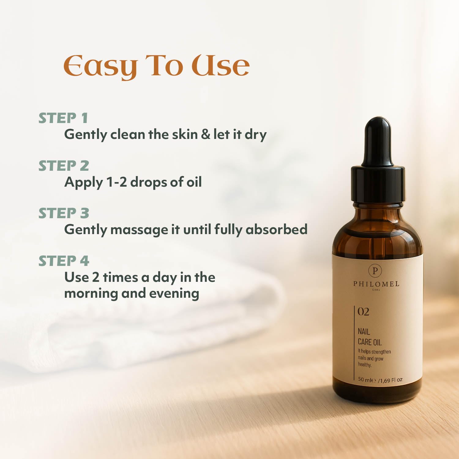 Philomel Nail Care Oil - Nail Hardener Extra Strong and Growth, Nail Strengthener and Growth-Velvo Beauty