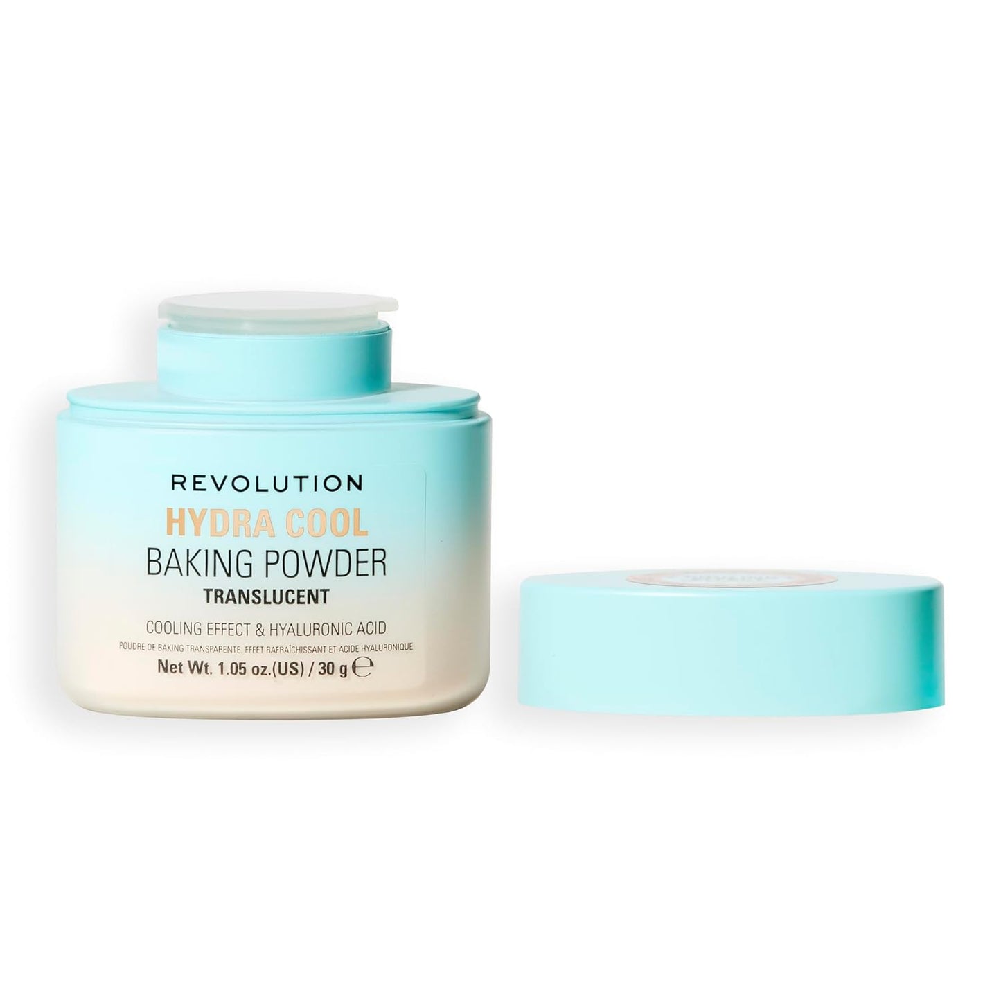 Revolution Beauty London, Hydra Cool Cooling Loose Baking Powder, Makeup Setting Powder for Hydrating Skin, Enriched with Hyaluronic Acid, Vegan & Cruelty-Free, 1.05 oz-Velvo Beauty