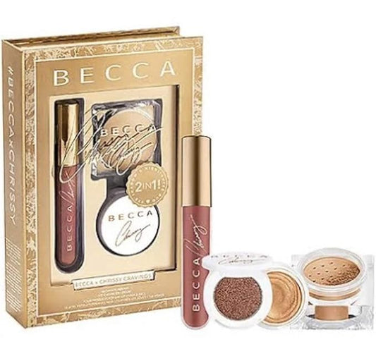 Becca x Chrissy Teigen Cravings Glow Recipe Face Makeup Kit 4 Pc Set-Velvo Beauty