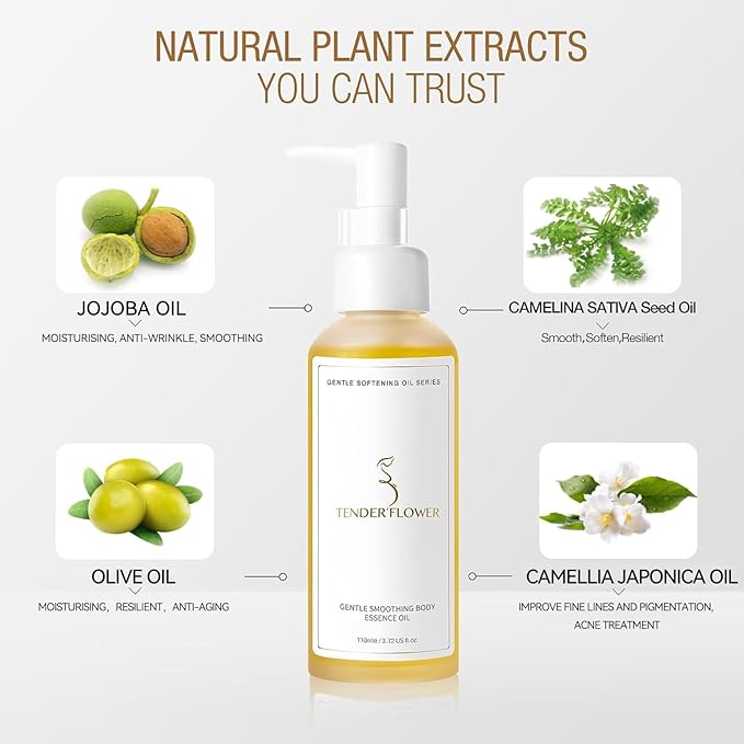 Stretch Mark Oil（110ml）, body oil for Pregnancy,belly oil, belly abdominal Serum Skin Care,Moisturizing Dry Skin, Tender & Softening，True Belly Serum 3.7OZ-Velvo Beauty