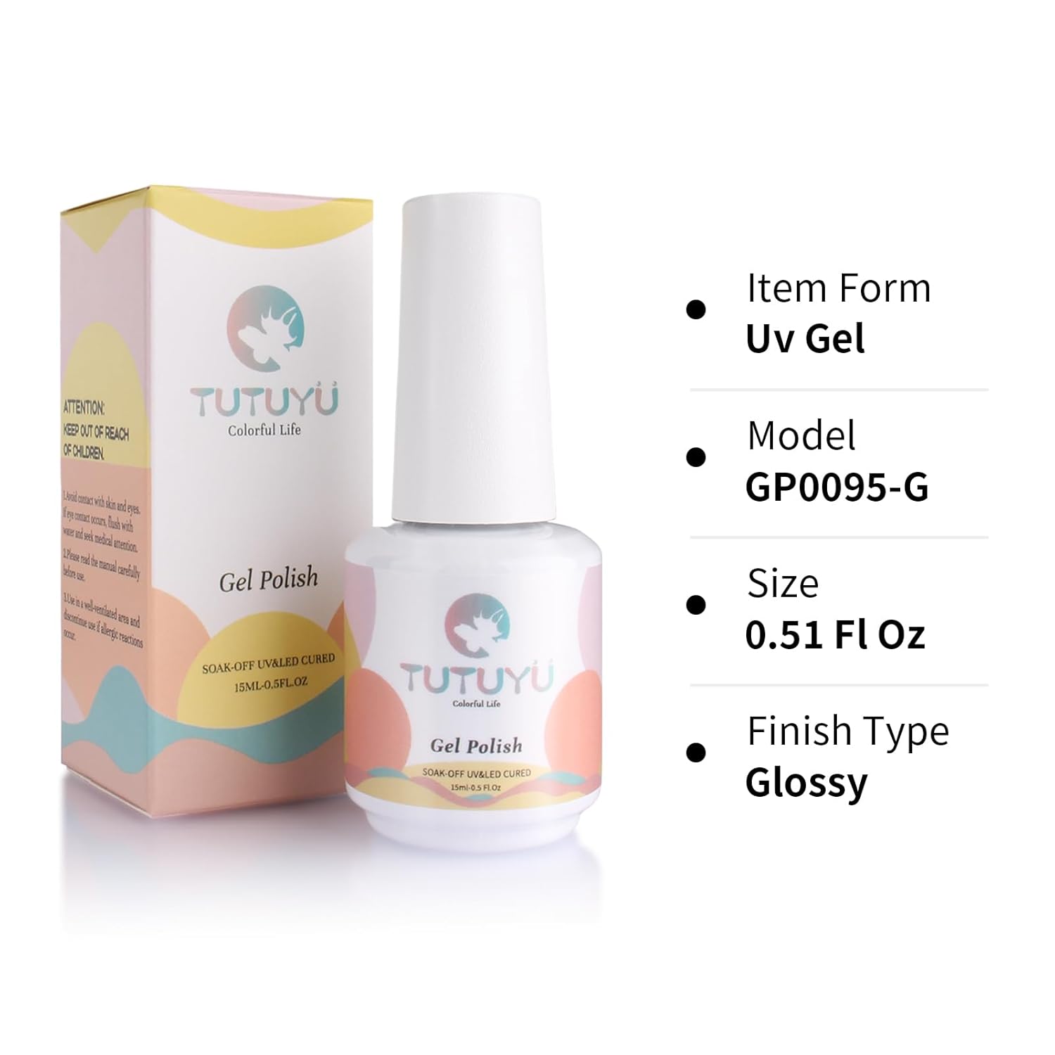 Lemon Yellow Pearl Gel Nail Polish,15ml UV/LED Lamp Soak Off Sparkly Shimmer Yellow Chrome Gel Polish for Manicure Salon or DIY Nail Art at Home- GP0095-Velvo Beauty