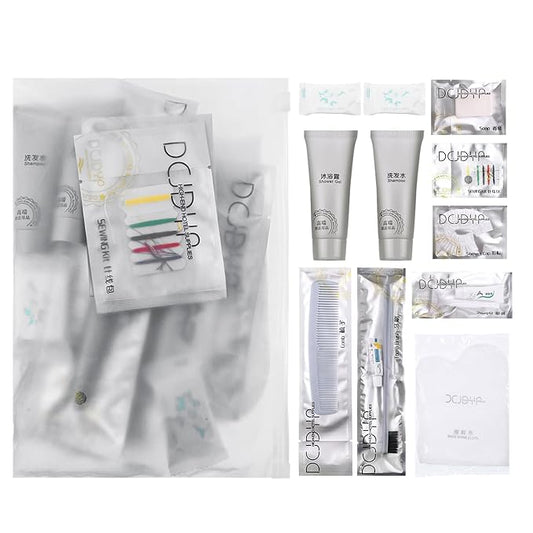 Hygiene Kit, Hygiene Kit Bulk, The Travel Hygiene Kit Is Fully Equipped, Individually Packed, Easy To Carry, Convenience Kits Suitable For Hotel, Home, Camping, Travel (PACK-12)-Velvo Beauty