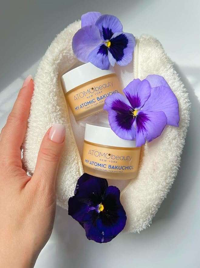 MY ATOMIC BAKUCHIOL Cream for Eyes, Face and Neck – Bakuchiol + Purified Quinoa Seed Polysaccharides | Anti-Aging, Lifting & Brightening | Retinol Alternative | Vegan & Dermatologically Tested – 45ml-Velvo Beauty