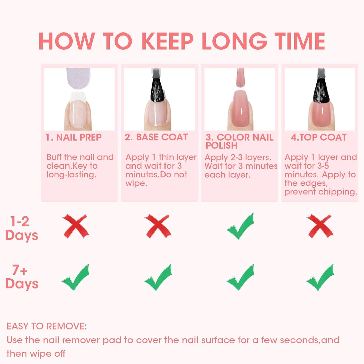 GELLEN Clear Nail Polish Top Coat, Shine Glossy Regular Nail Polish, Calcium Formula Strengthens Nails, Quick Air Dry, No Wipe, Long Lasting, Chip Resistant, Not UV Gel, Hema Free, Non-toxic, 15ml-Velvo Beauty