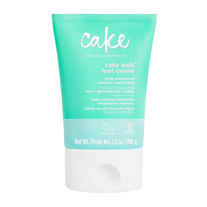 Cake Beauty Walk Triplemint Foot Crème, 3.5 Fluid Ounce-Velvo Beauty