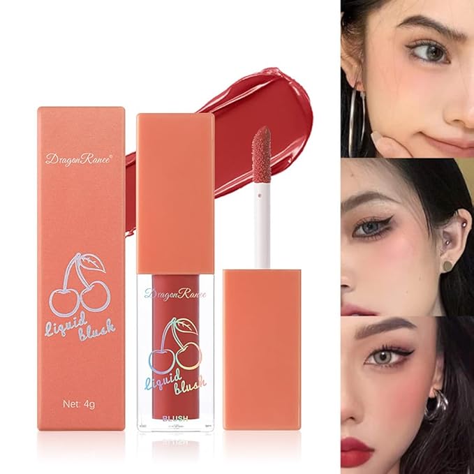 Liquid Blush 4Pcs Set Makeup for Cheeks Matte Finish Soft Cream, Flushed Cheeks, Vegan & Cruelty-free,Long-Wearing, Smudge Proof, Natural-Looking-Velvo Beauty